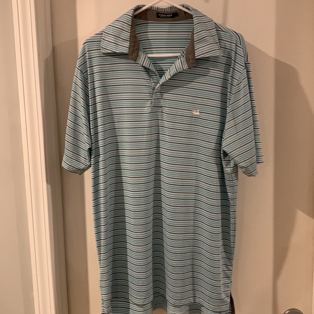 Southern Marsh Performance Stripe Polo